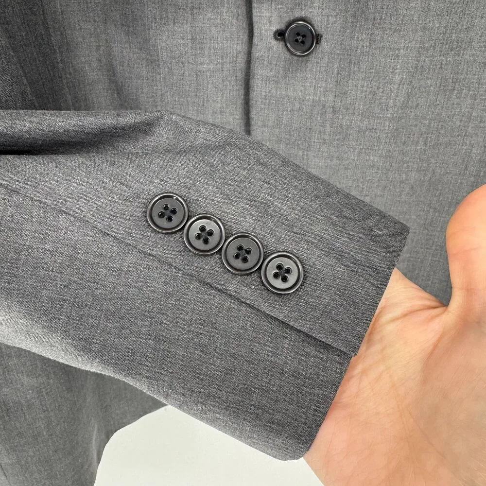 Brooks Brothers 1818 Fitzgerald Gray Wool-Blend Sport Coat – 48L / W42